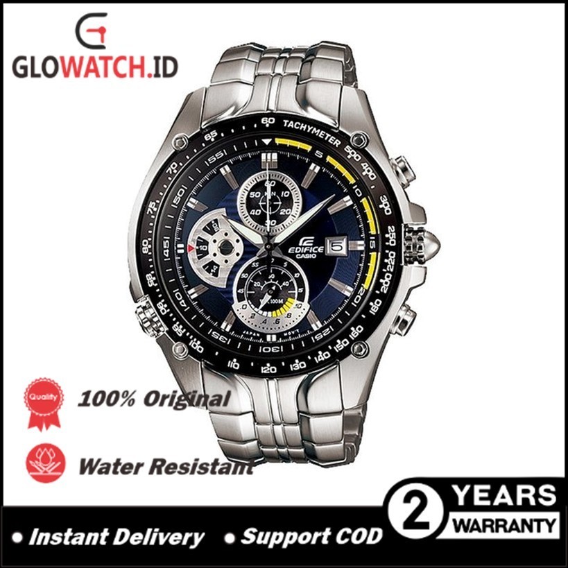 [Promo] Jam Tangan Pria Edifice EFR-543D-2AV / EFR543D-2AV Stainless Steel Original Casio (Garansi 2