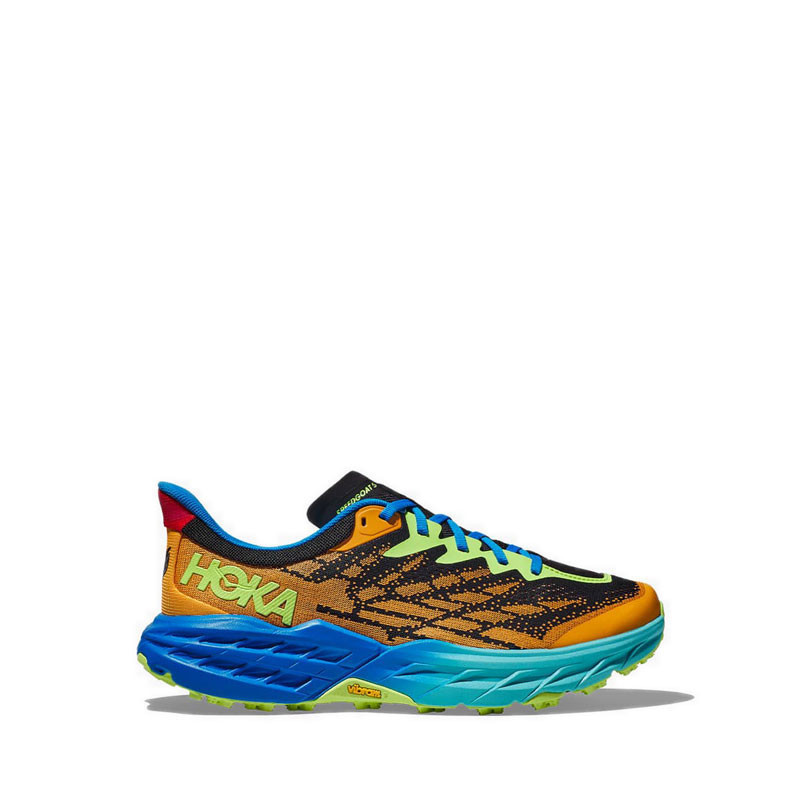 Hoka Speedgoat 5 Men's Running Shoes - Solar Flare/Diva Blue MAX