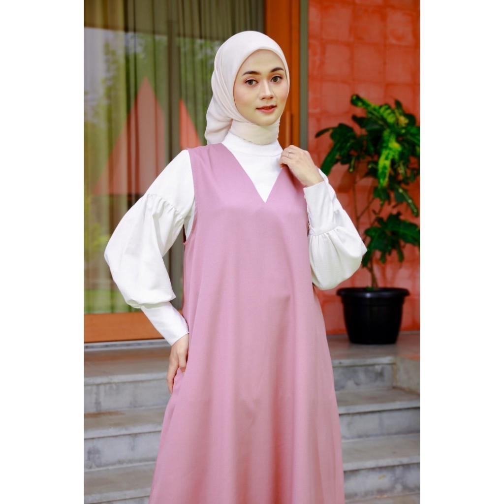 Zoya AISHA Dress - Gamis Muslim Wanita - Bahan Vision Poplin