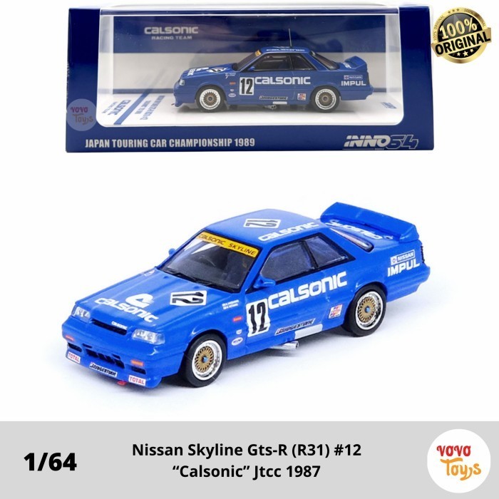 AR2158 Inno 1/64 Nissan Skyline Gts-R (R31) #12 Calsonic Jtcc 1987 Inno64