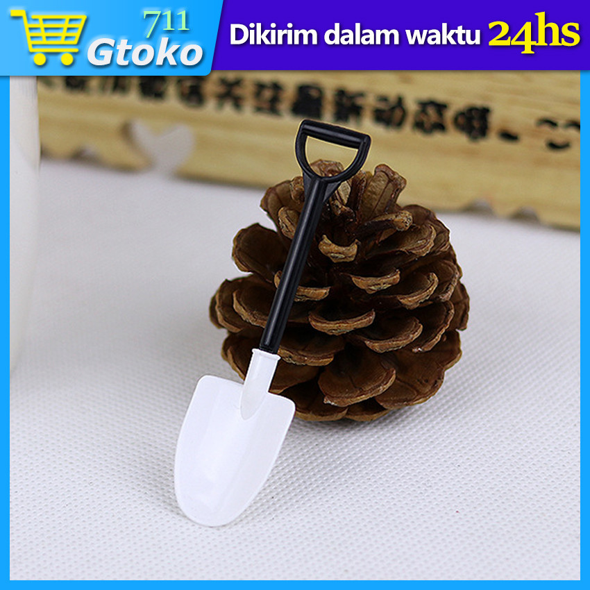 50Pcs/Set Sendok Es Cream Plastik Mini Sendok Jelly Puding Kecil Sekop Ice Cream Spoon