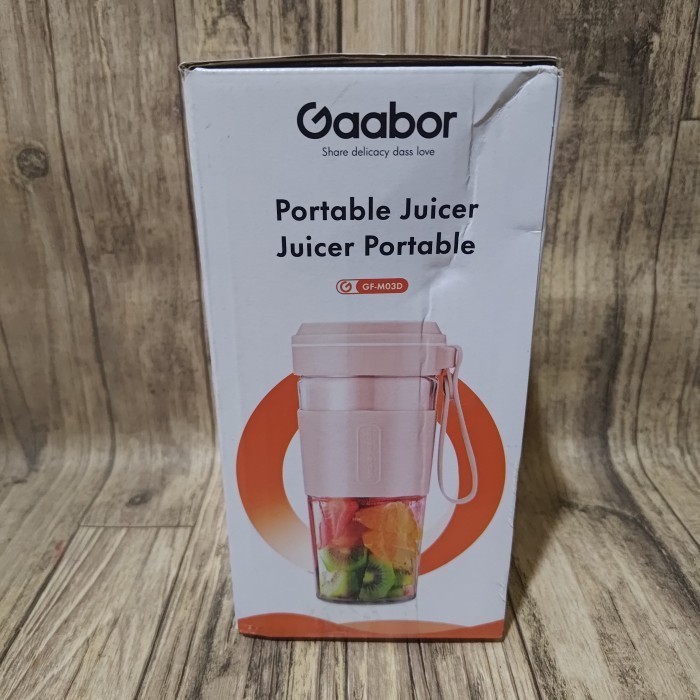 gaabor rechargeable mini portable juicer blender jus mini 300ml