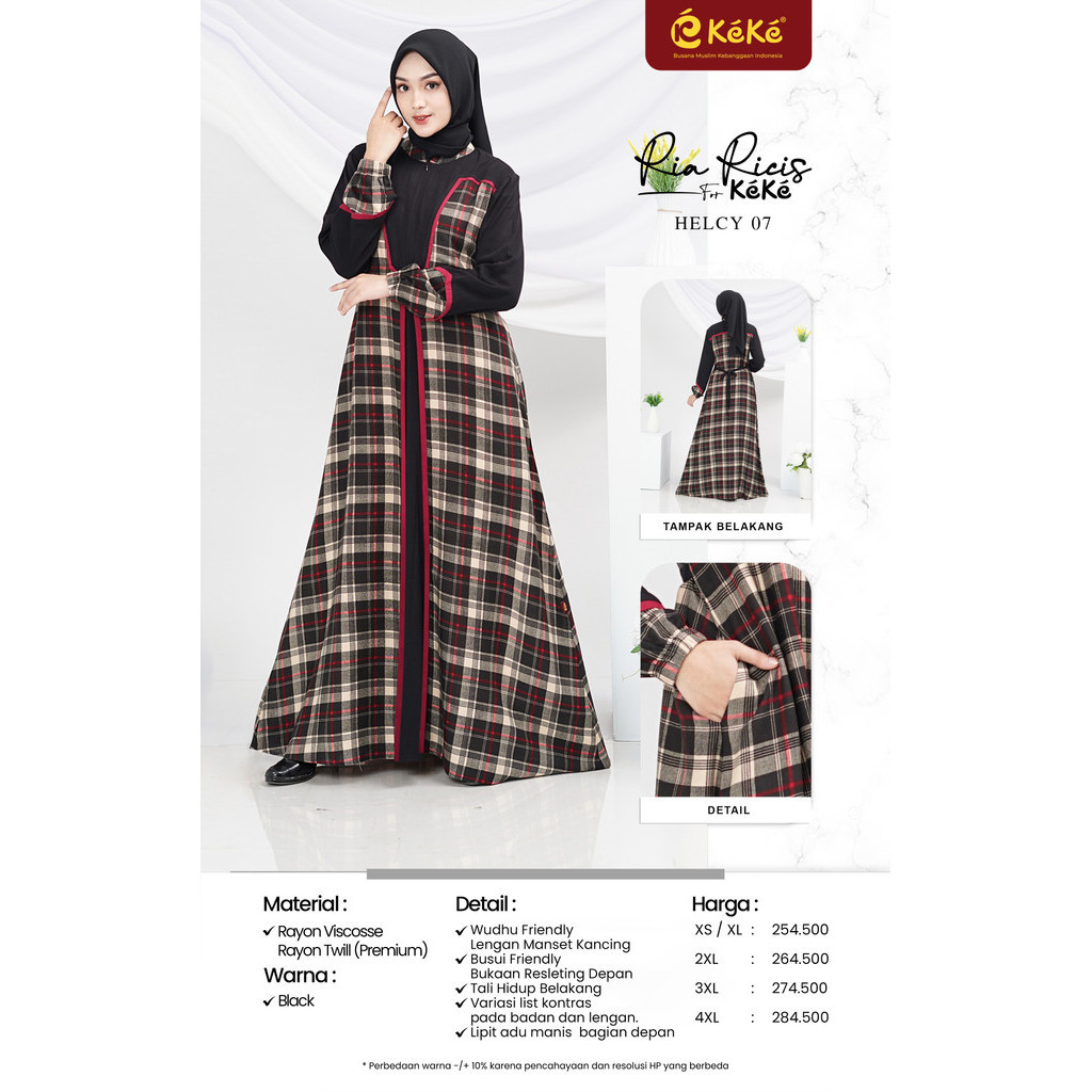 Gamis Dewasa Helcy 07 By Keke  Gamis Terbaru by KEKE