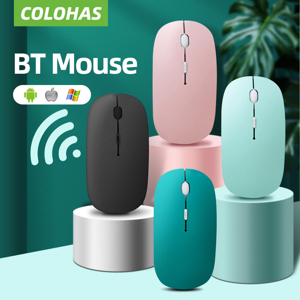 Bluetooth Mouse for IPad Samsung Huawei Lenovo Android Windows Tablet Wireless Mouse for Notebook Co