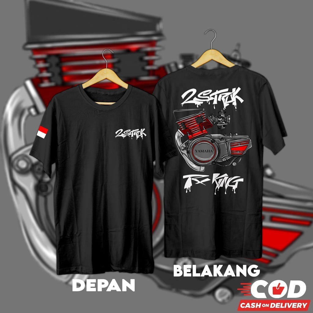 Kaos Baju Distro 2 TAK BAJU MOTOR DUA TAK  RX KING / Kaos Untuk pria Dan Wanita