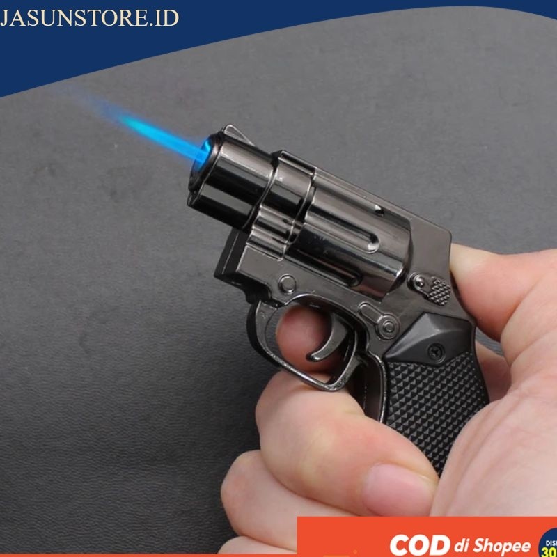 Korek api mancis unik gas miniatur pistol gantungan kunci