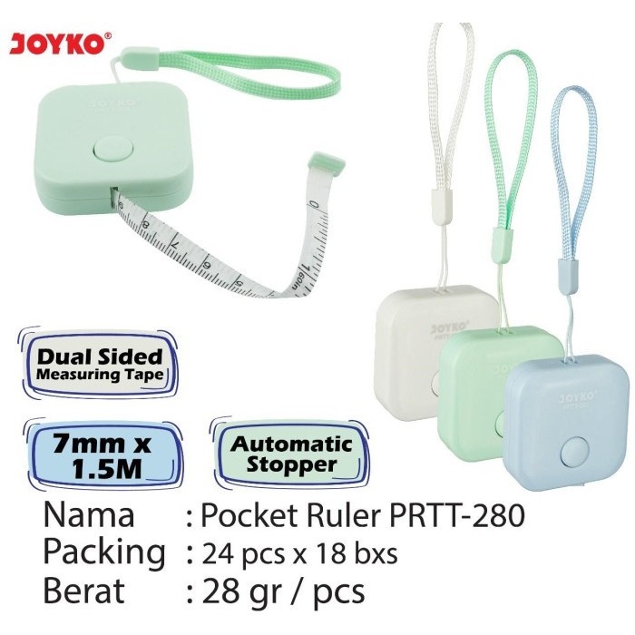 

Meteran Joyko PRTT-280 Pocket Ruller / Tailoring Tape