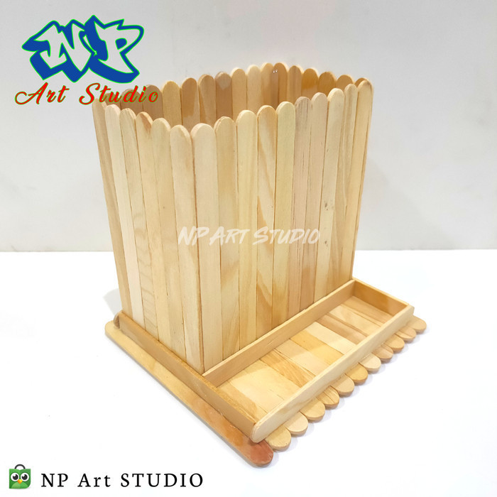 

NEW ! BEST SELLER Kerajinan Tempat Pensil Dari Stik Es Krim - Pinus