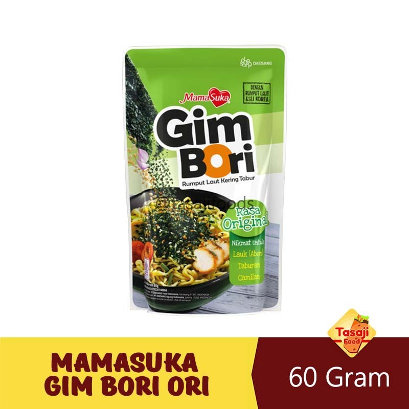 

MamaSuka Gim Bori Original 60 Gram Nori Tabur