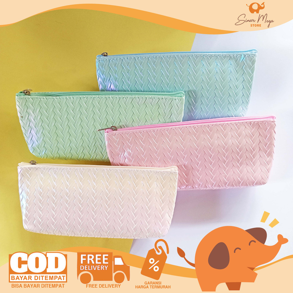 

Fancy Tempat Pensil Kain Hologram PC-501 Pencil Case Pouch Murah