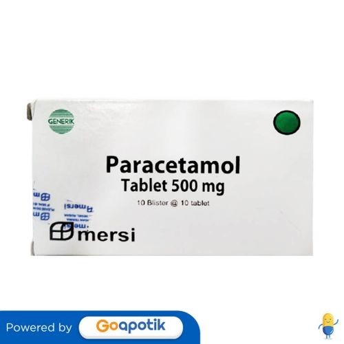 Paracetamol Mersifarma 500 Mg Box 100 Tablet