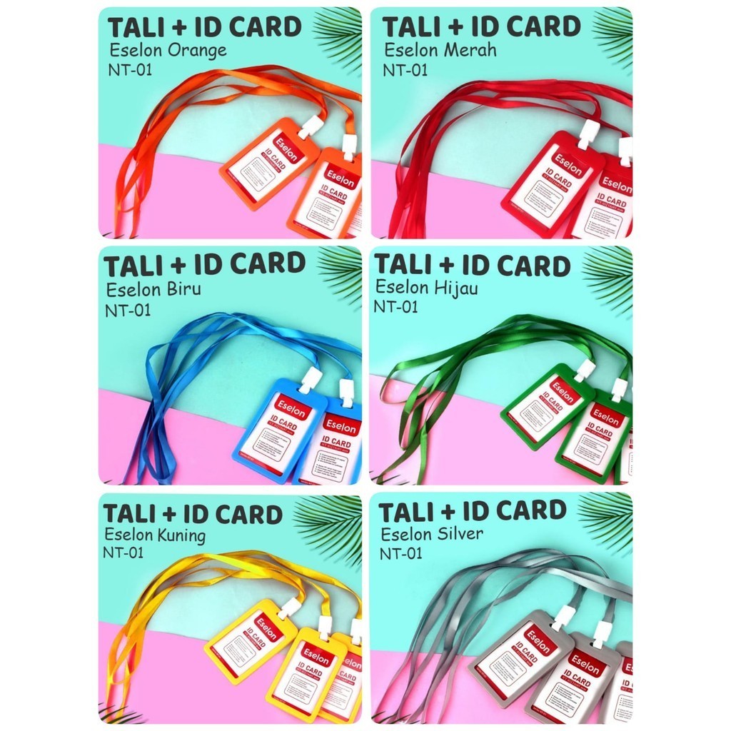 

(1 PCS) NAME TAG + TALI / ID CARD B1 SET / CANTOLAN TEMPAT KARTU IDENTITAS / KEPLEK NAMA