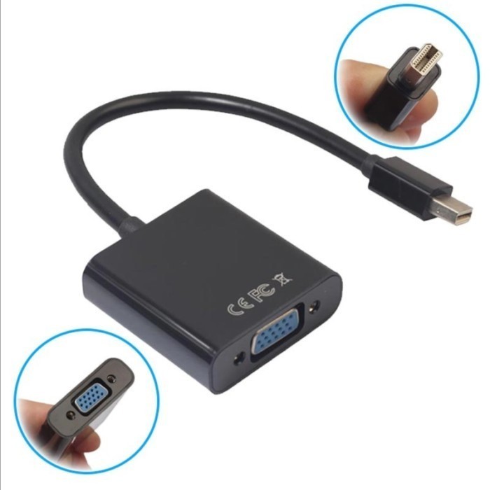 CONVERTER MINI DP TO VGA / MINI DISPLAY PORT TO VGA