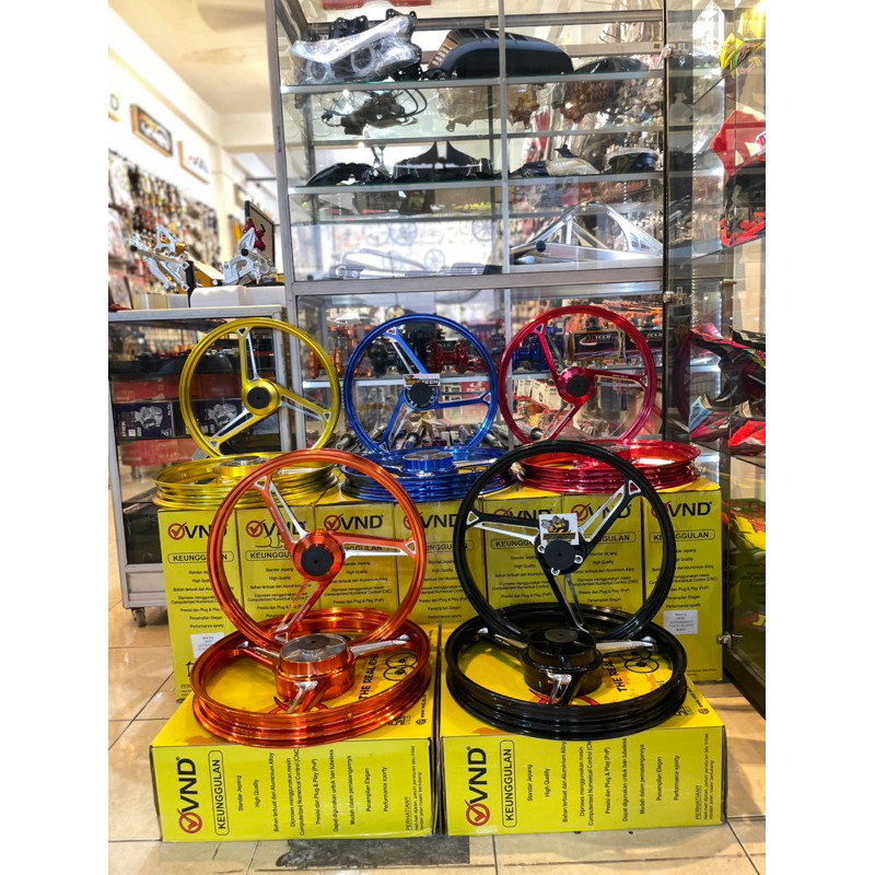 VELG VND CNC ALLOY AK 33 PALANG 3 ORIGINAL VND PNP JUPITER/RX-KING/FIZR/Mx old