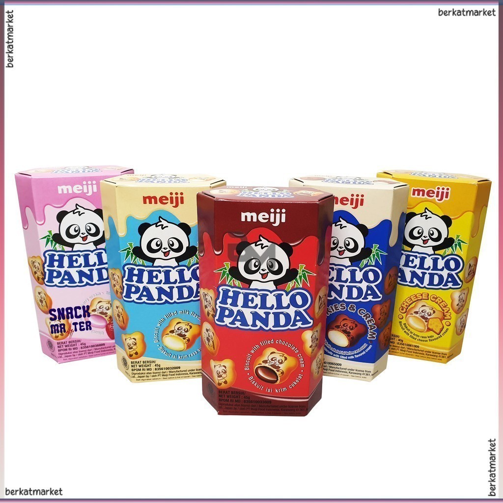 

Meiji Hello Panda Biscuit Box 45gr All Varian