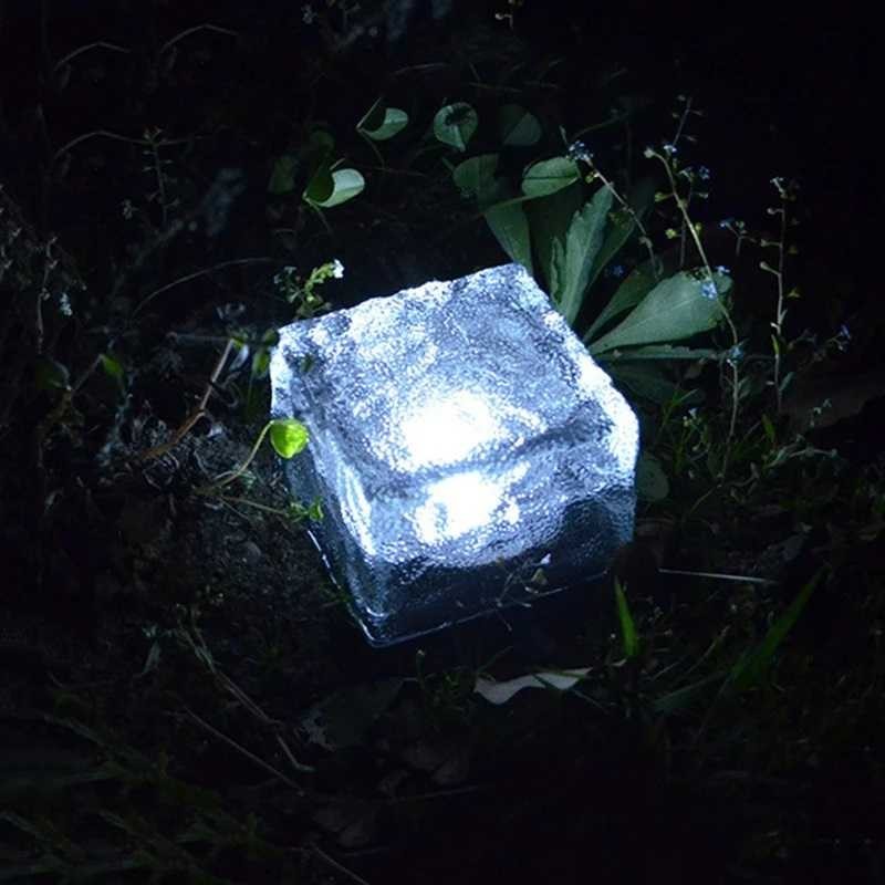 DUTRIEUX Lampu Taman Hias Tanam Ice Brick Solar Water LED 0.2W IP45 - DT106 | Lamp Kebun Outdoor Ant