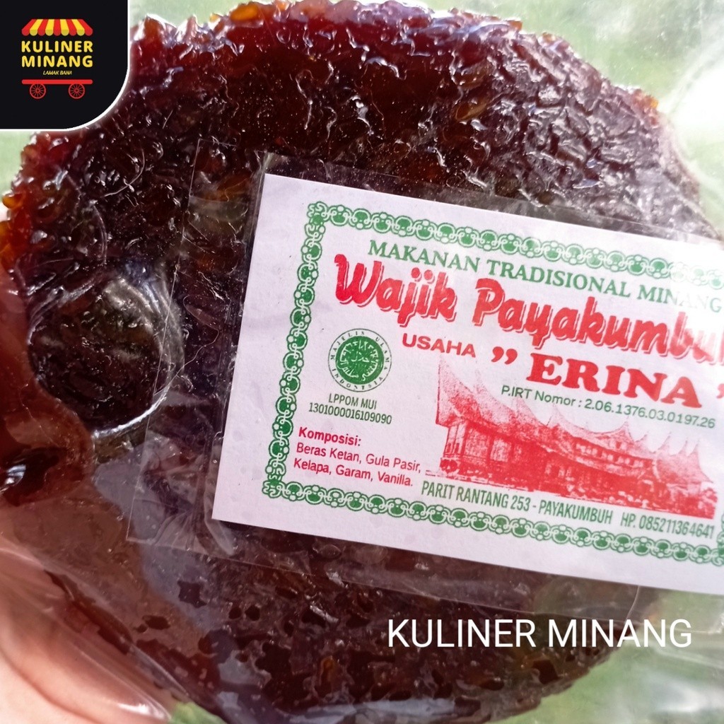 

Kuliner Minang Wajik erina Oleh-Oleh Asli Cemilan Kampung Makanan Khas Payakumbuh Padang kabau Jajanan Snack Kabau VNV