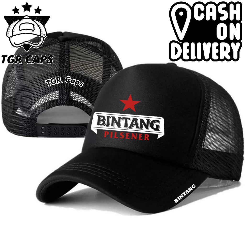 TGR Caps Topi Trucker BINTANG PILSENER - Topi Distro BINTANG PILSENER Logo - Topi BINTANG PILSENER P