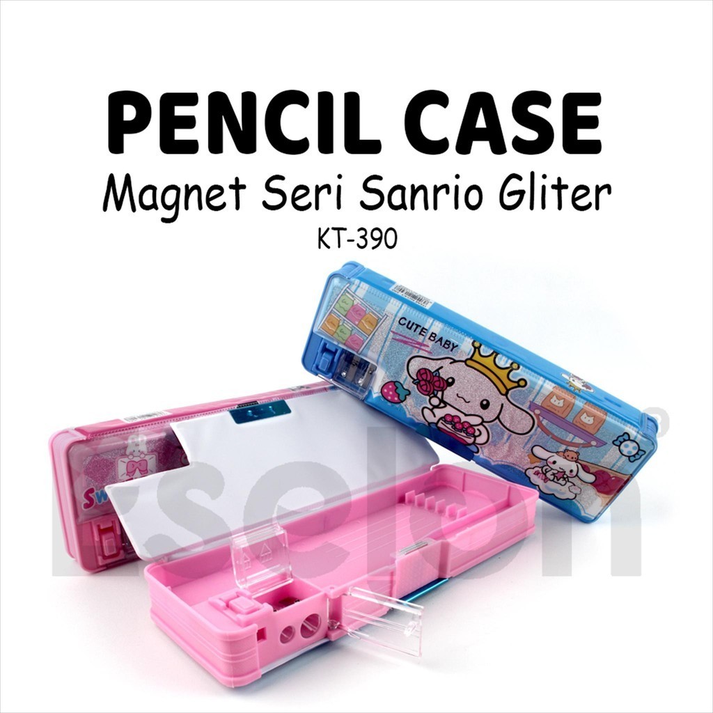 

[MaxMart] Kotak Pensil Magnet + Serutan /Tempat Pensil Karakter SANRIO