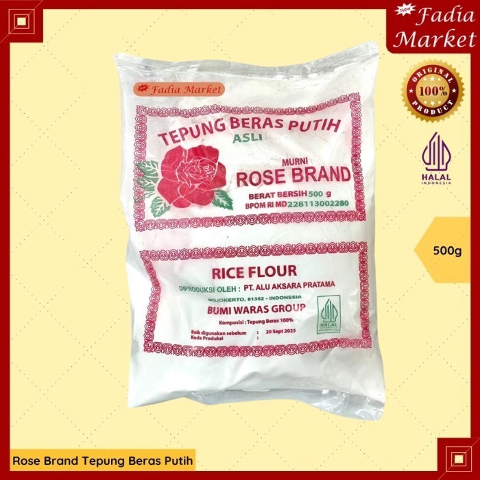 

Rose Brand Rice Flour Tepung Beras Putih Asli 500g