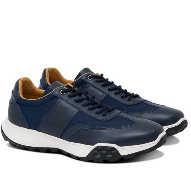 PROMO sepatu pria Gino Mariani egion. casual sneaker navy original. - 39 TERMURAH