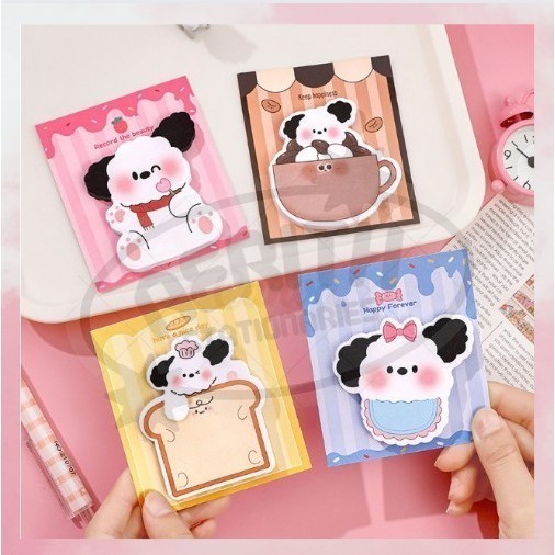 

Aerith Stationaries - Sticky Notes Memo animal doggy mini Memo tempel food lucu S-SN016