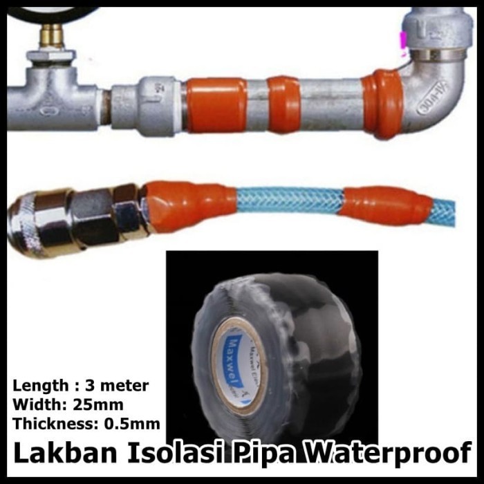 

Lakban Isolasi Pipa Ledeng Waterproof A92 17 Black