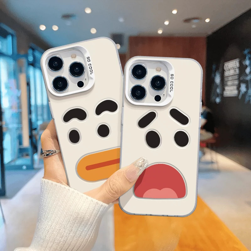 Pasangan emotikon lucu unik Case hp iPhone 11 PRO MAX XS XR 12 13 14 15 PLUS
