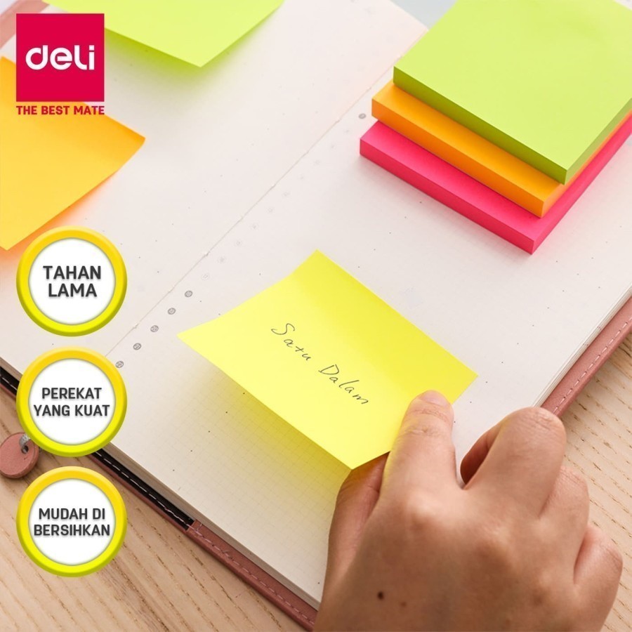 

Deli | Sticky Note Pad Notes Sticky UP | 76 x 76 mm | EA02303