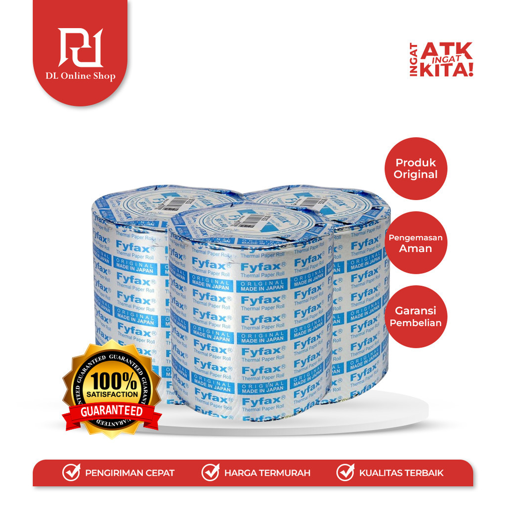 

KERTAS TERMAL/ THERMAL PAPER 80mm x 48mm (1ROLL)