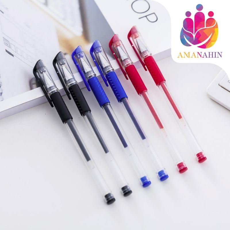 

SMSPena Gel 0.55mm Standard Pulpen tinta cair Alat Tulis Sekolah Kantor Pen Warna Warni Pena Ujung Lancip ATK Murah Import STK