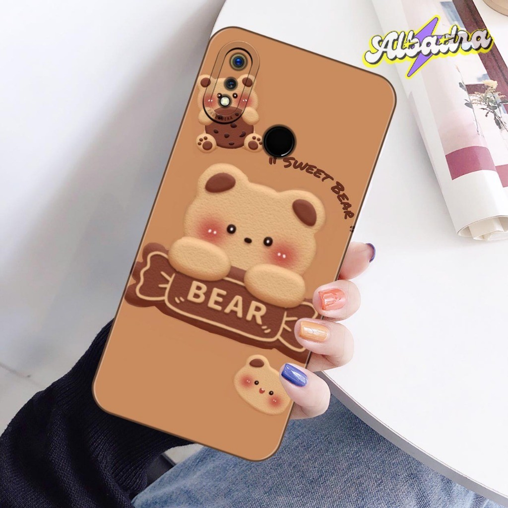 Softcase HP Realme 3 Gambar Beruang Bear Lucu Imut Soft case Pro Camera TPU Silikon Terbaru ALBADRA 
