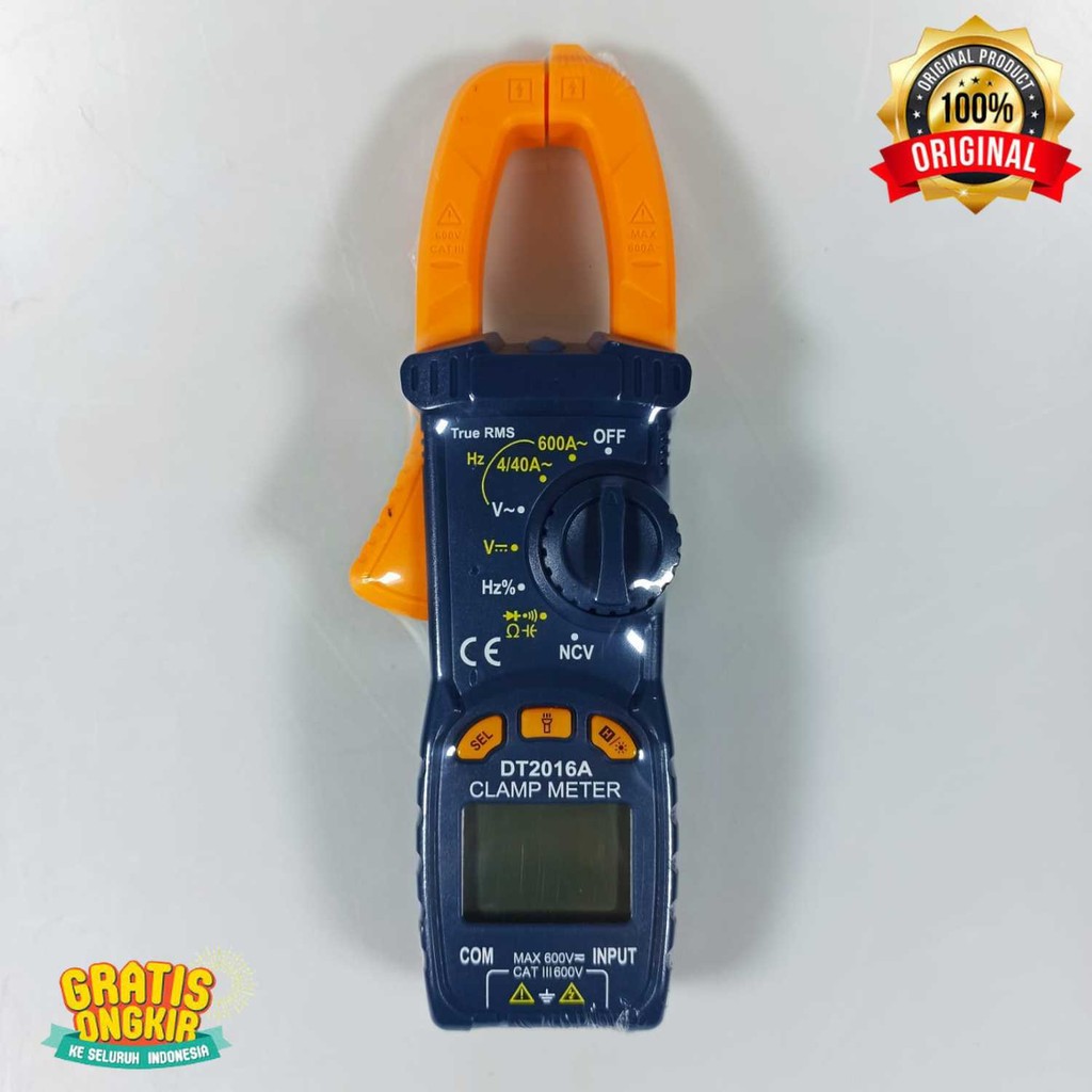 

Digital Multimeter Voltage Tester Clamp Meter AC/DC 600V - DT2016A