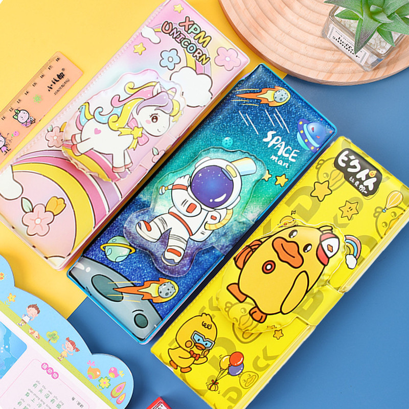 

Alat Tulis - Budaya - Pengetahuan - Inovasi.Model Kotak Pensil Lucu Pola Kartun Lapisan Ganda Raut ST-013