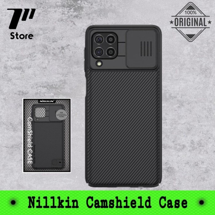 TDAcc Samsung Galaxy M62 / F62 Nillkin Camshield Hard Case Pc Original Cover - SAMSUNG F62, Hitam