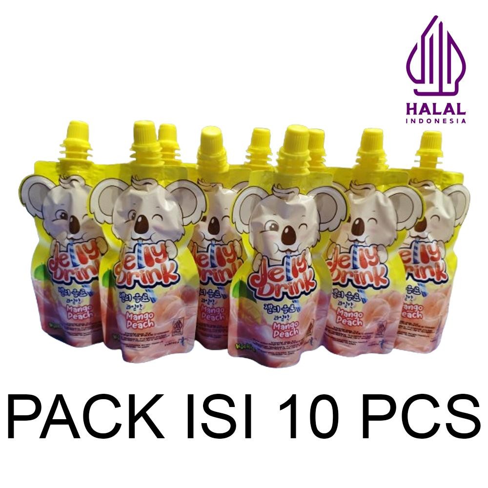 

[PACK ISI 10] Minuman Jelly Kiokio Mango Peach HALAL 70ml