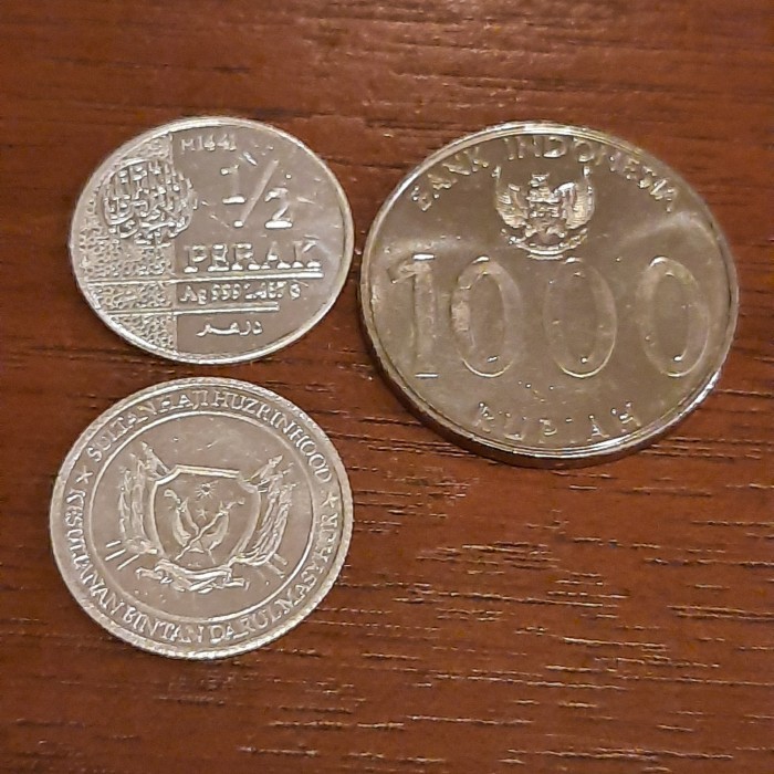 LOGAM MULIA 1/2 0.5 0,5 DIRHAM WAKALA BINTAN KOIN PERAK MURNI FINE SILVER COIN (RD)