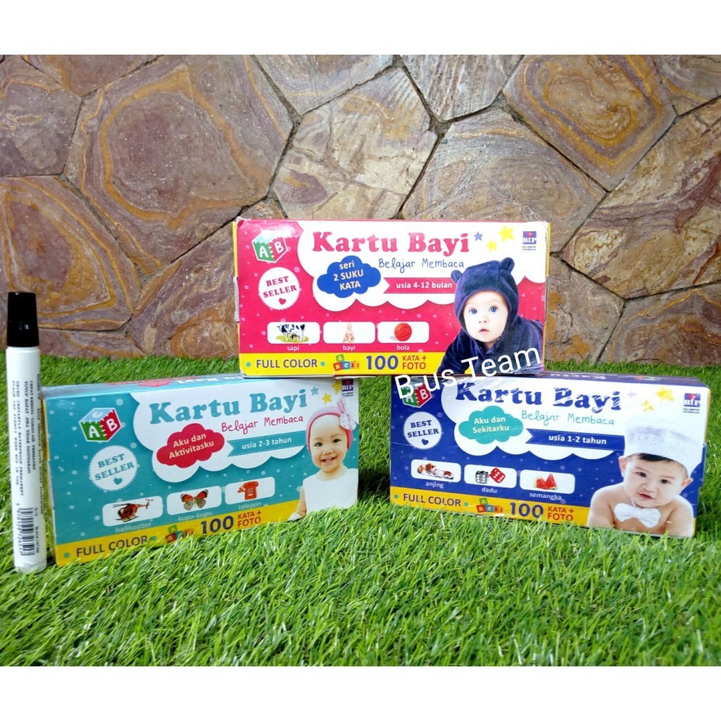 Kartu Bayi Belajar Membaca Usia - Tim Bip