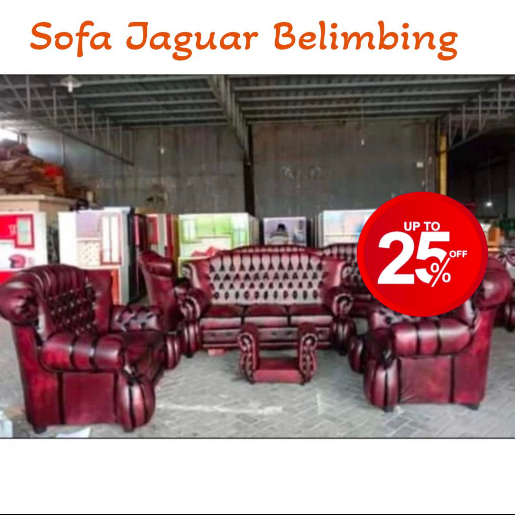 Sofa Jaguar/Sofa Wash Belimbing Bahan Oscar 321+meja
