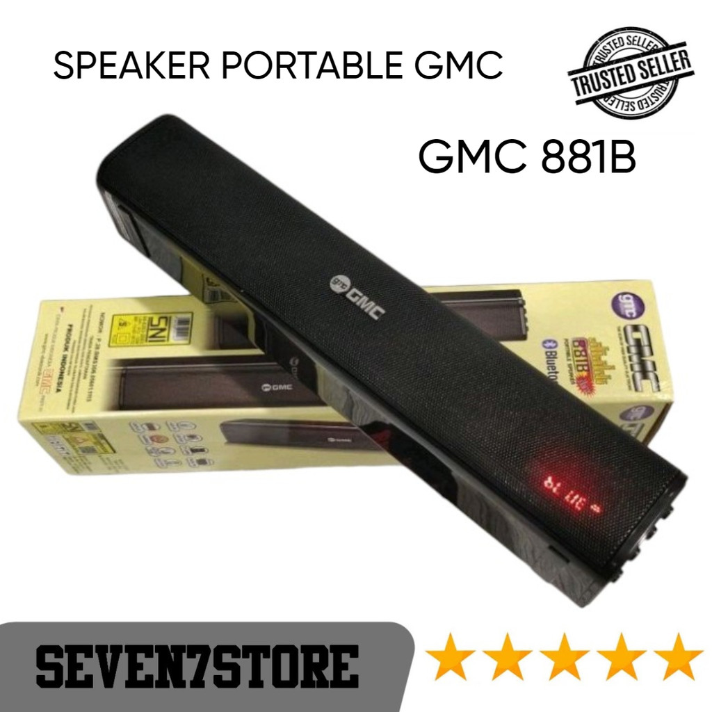 Speaker Portable Bluetooth Soundbar GMC 881B