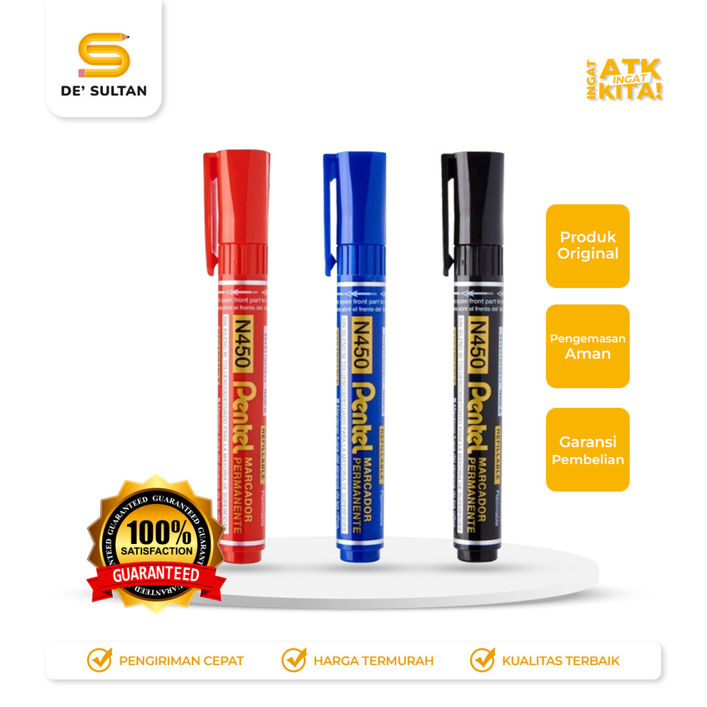 

PENTEL SPIDOL PERMANENT/ PERMANENT MARKER N450 (1PC)