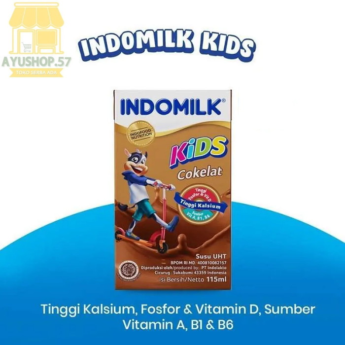 

5 pcs - Indomilk Kids Rasa Coklat UHT [115 mL] - AYUSHOP57