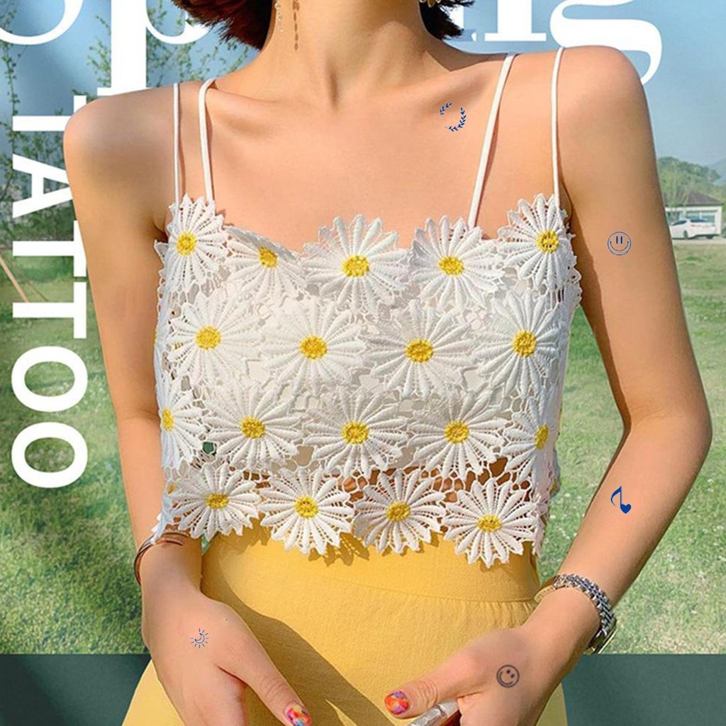 Aus Tahan Air Untuk Jari Pergelangan Tangan Bahu Kaki Stiker Tato Seni Tubuh Wanita Musim Panas Stik