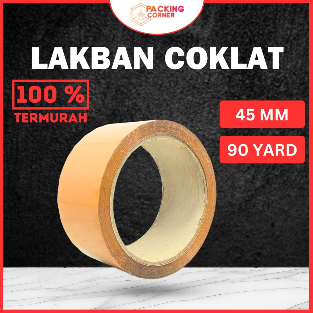 

Lakban Coklat Super 2 inch x 90 yard 45mm x 90yard setara daimaru