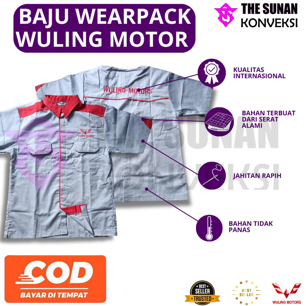 Seragam Wuling Mekanik Baju | Seragam Wuling I Baju Wuling | Seragam Mekanik Wuling Motor