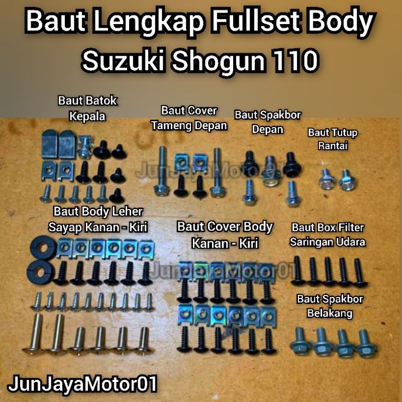 Baud - Baut Full Set Body Bodi Shogun 110
