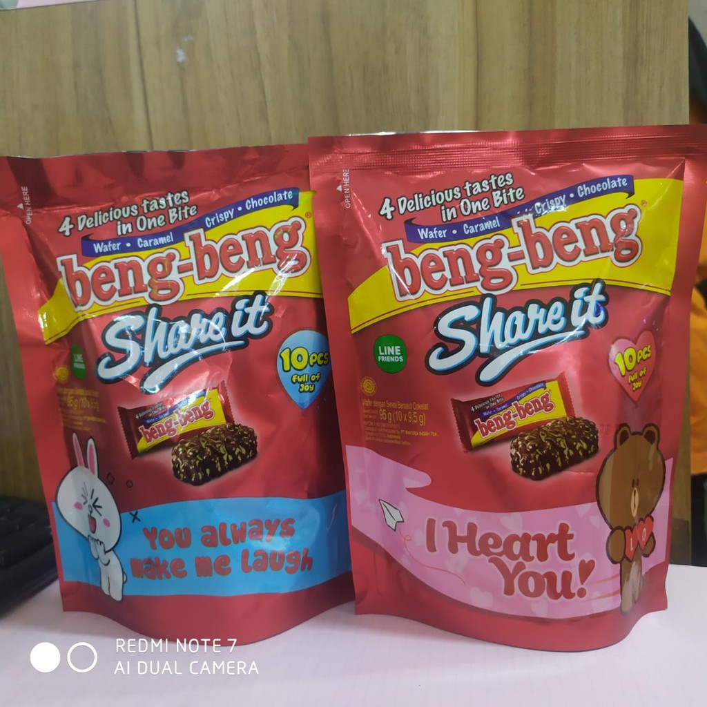 

Beng Beng Share It Pouch 9.5gr x 10pcs / Biskuit Beng Beng Kemasan Isi 10 Pcs