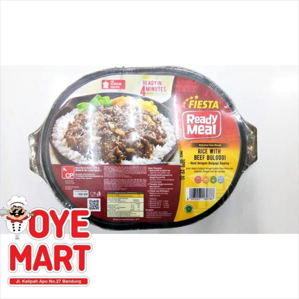 

FIESTA READY MEAL RICE WITH BEEF BULGOGI 320GR/NASI DENGAN DAGING SAPI BULGOGI