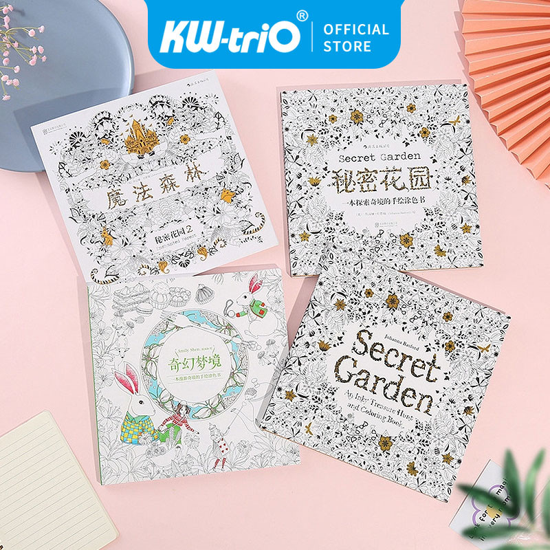 

Buku Mewarnai Dewasa Secret Garden Enchanted Forest untuk/Self Healing/Anti Stress Adult Colouring Book 24 Pages