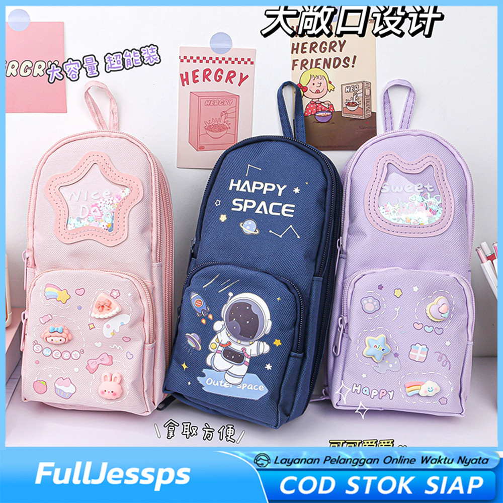 

Tempat pensil kotak Anak Lucu Besar Kotak pensil kanvas 6 ruang Kotak pensil perempuan sekolah korea Tempat pensil